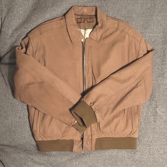 Rock Creek Other - ROCK CREEK Suede Leather Bomber Jacket SMALL